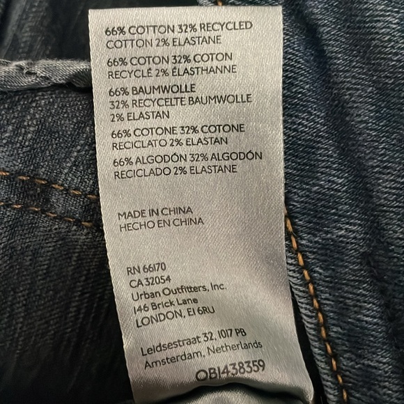 Anthropologie Picro and the Letterpress The Icon Flare Dark Wash Denim Jeans 28 - Picture 9 of 9